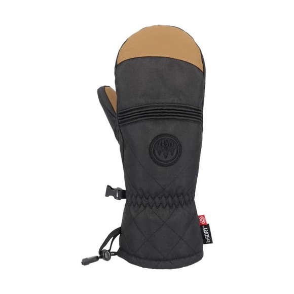 NWOT 686 Women's Jubilee Snow Mitt Size M Black / Brown - Picture 2 of 12